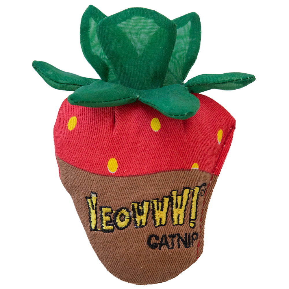 Yeowww! Strawberry - Katzenspielzeug mit biologischer Katzenminze
