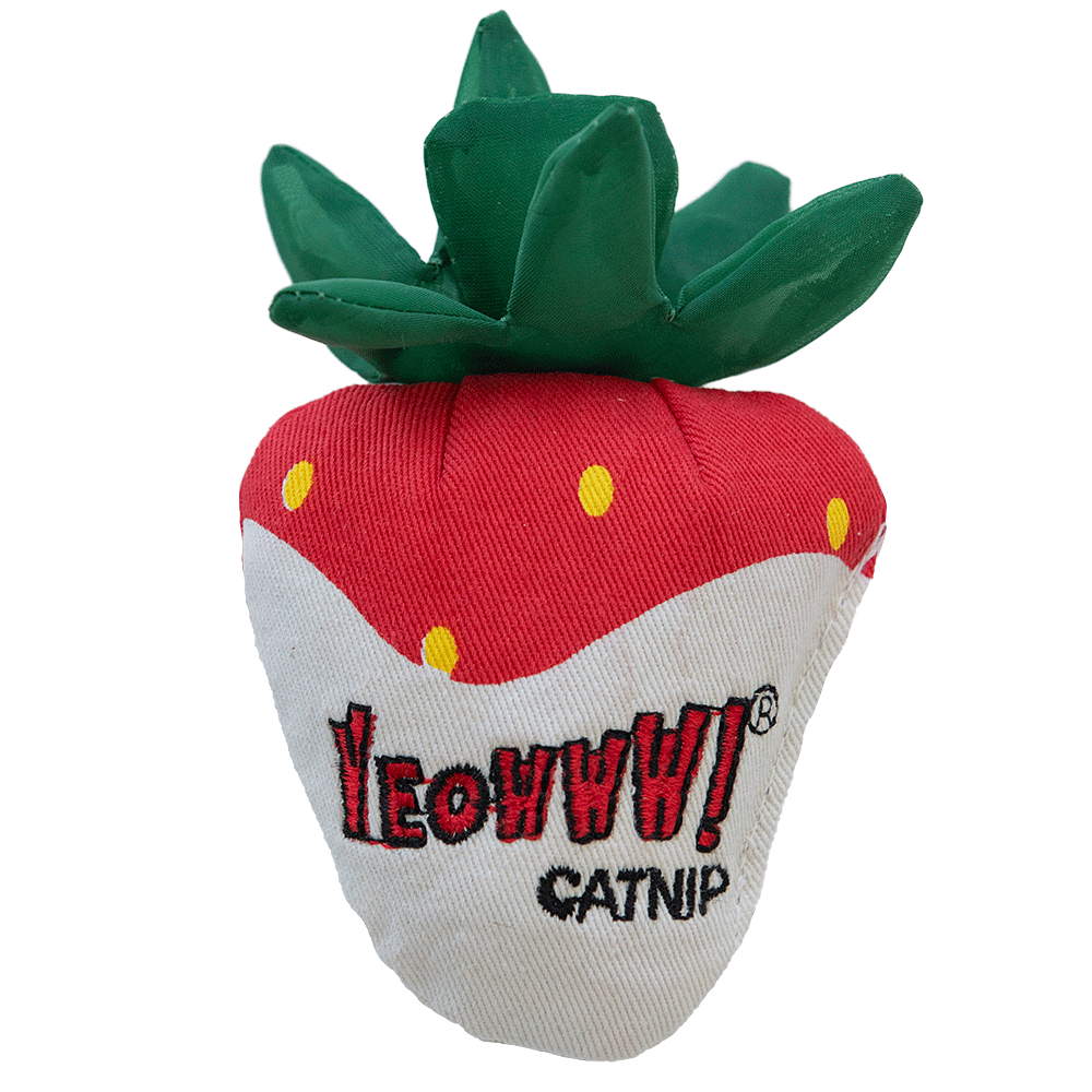Yeowww! Strawberry - Katzenspielzeug mit biologischer Katzenminze