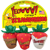 Yeowww! Katzenminze-Spielzeug Erdbeere, 3 Stk