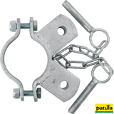 Schelle d= 76 mm, 2 Halter winklig, vz