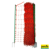 Geflügelnetz, orange, 112 cm hoch, mit Doppelspitze, 50 m