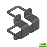 Montageset Rohr 60 x 60 mm an Pfosten 60 x 60 mm