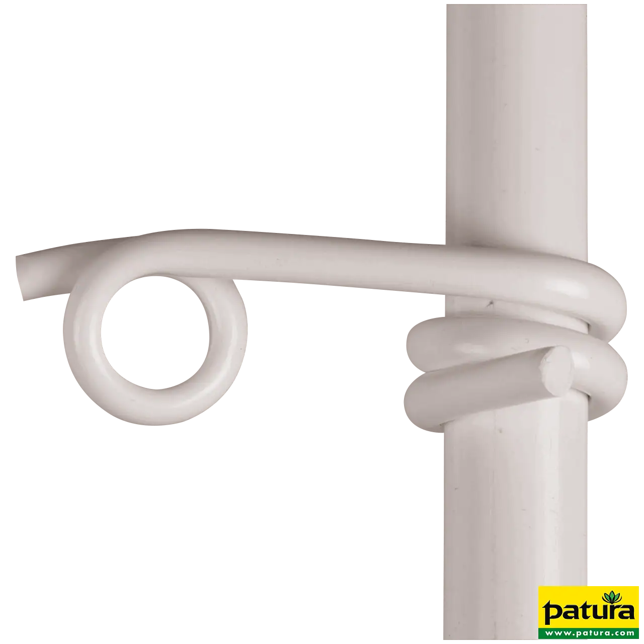 Kunststofföse weiß, f. Litzen/Seile für Pfähle mit 19 mm (25 Stück/Pack)
