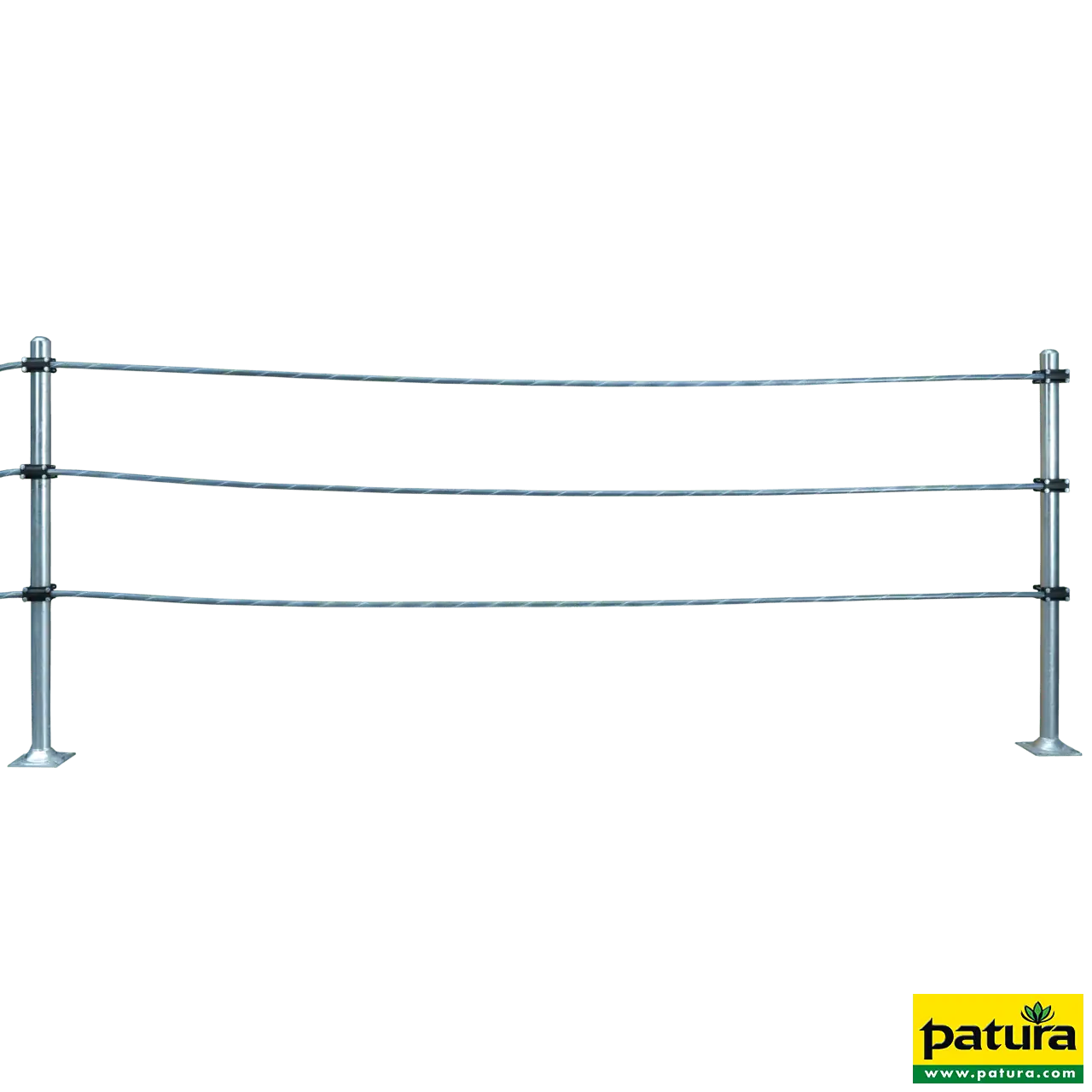 Kreuzklemme flexibles Nackenseil für Pfosten d= 76 mm