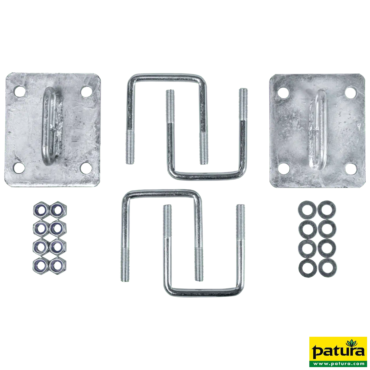 Montage-Set für Nasengurt an Pfosten 60 x 60 mm