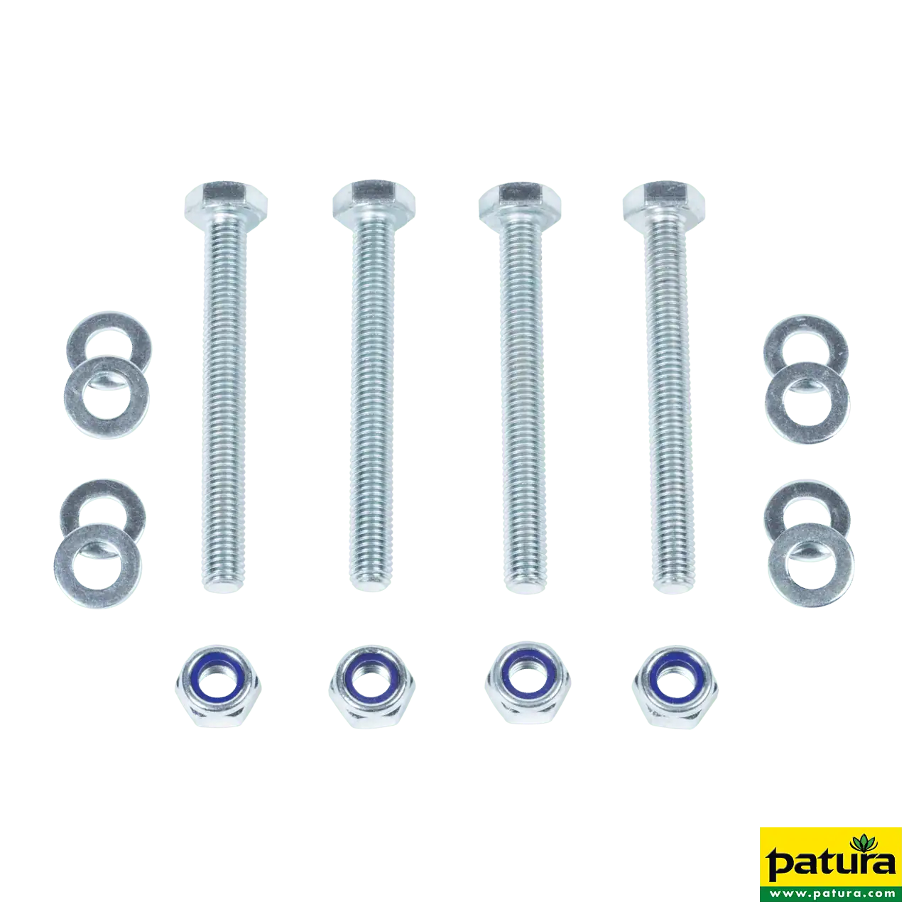 Montageset für 2 x Kratzbürste an Pfosten d= 102 mm