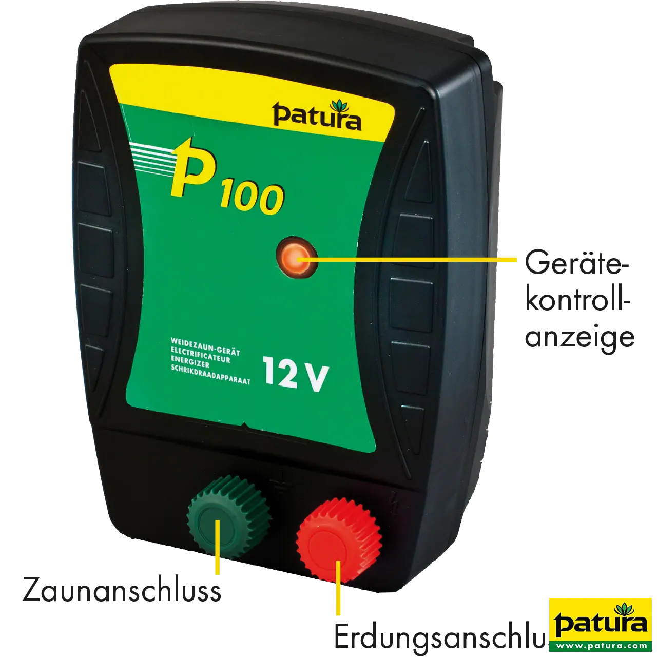 P100, Weidezaun-Gerät für 12 V Akku