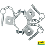 Schelle d= 76 mm, 3 Halter, mittig, vz