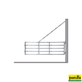 Abhängung für Tore, mit 8 m Kette, Vollschelle, Spannschloss, Schäkel, vz