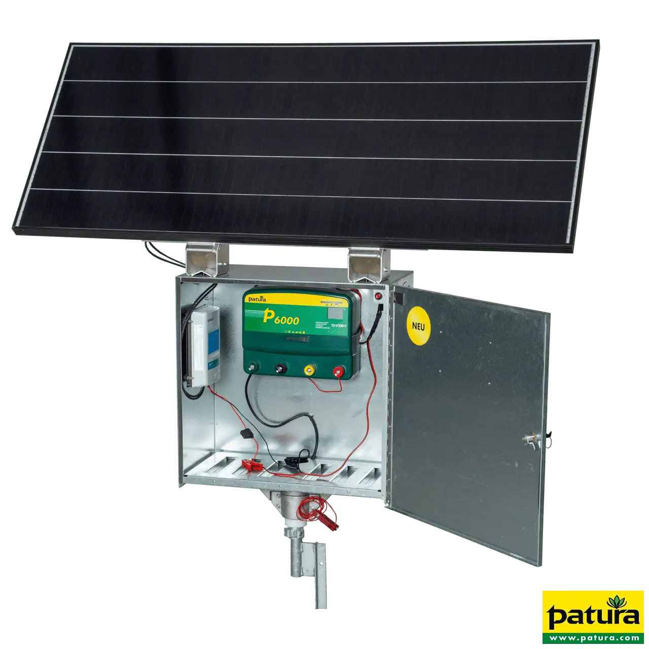 P6000, mit Sicherheitsbox XL, 200 W Solarmodul, Erdstab und