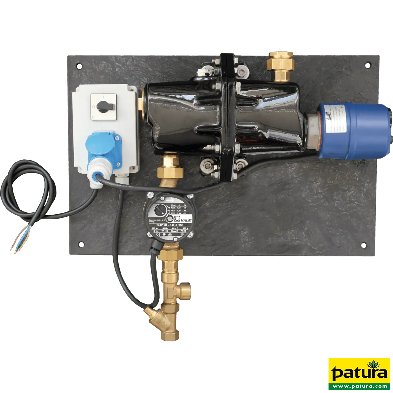 Umlaufheizsystem Mod. 303 mit Thermostat und Umlaufpumpe