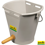 Nuckel-Tränkeeimer 9 l, grau, kpl. mit Sauger weich und 1-Click-Ventil