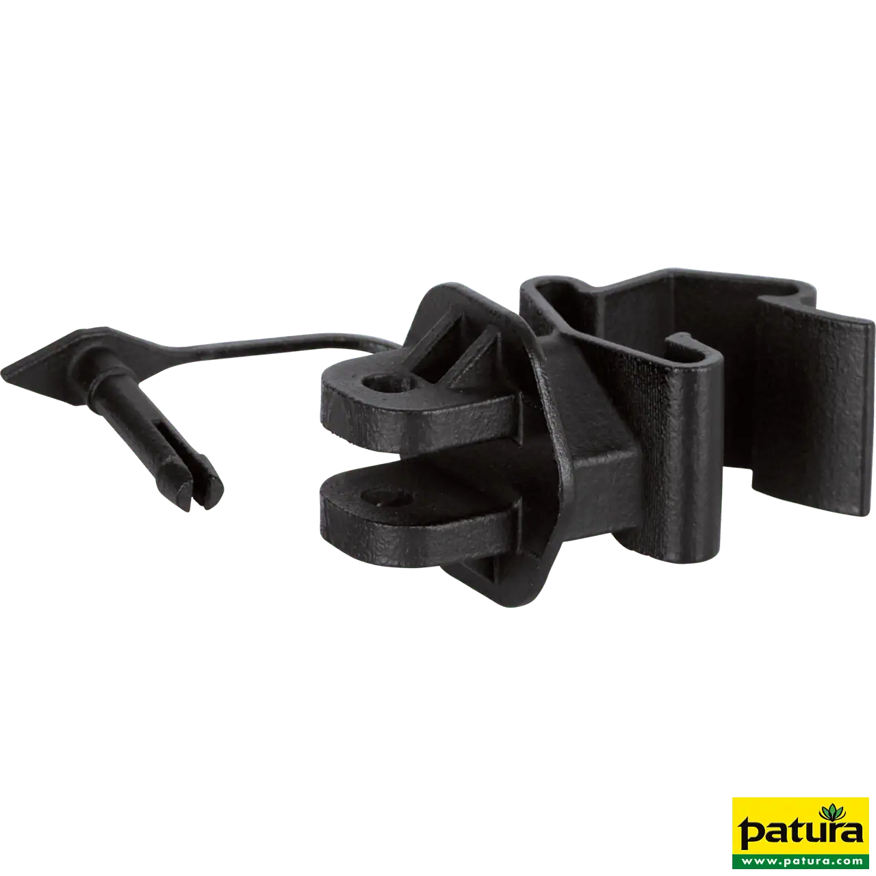 Standard-Isolator mit Stift, schwarz, für T-Pfosten (25 Stück / Pack)