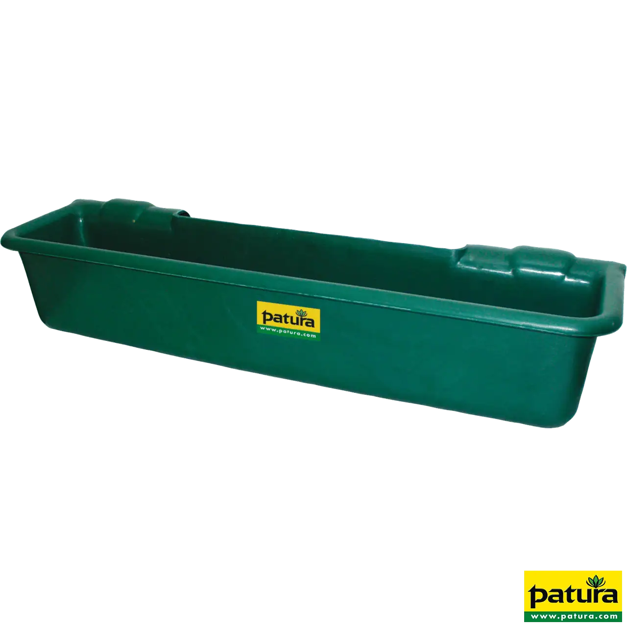 Kunststoff-Langtrog, 50 Liter, grün zum Einhängen in Rohre bis 2"