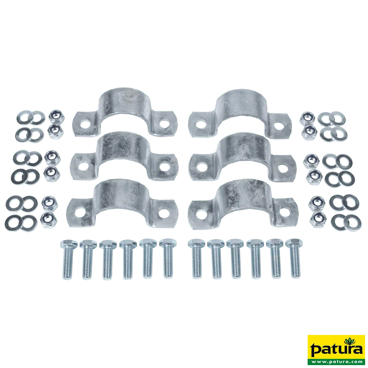 Montageset Bullenbürste Ref. 334050 an Abtrennung V bzw. Rohr d= 60 mm