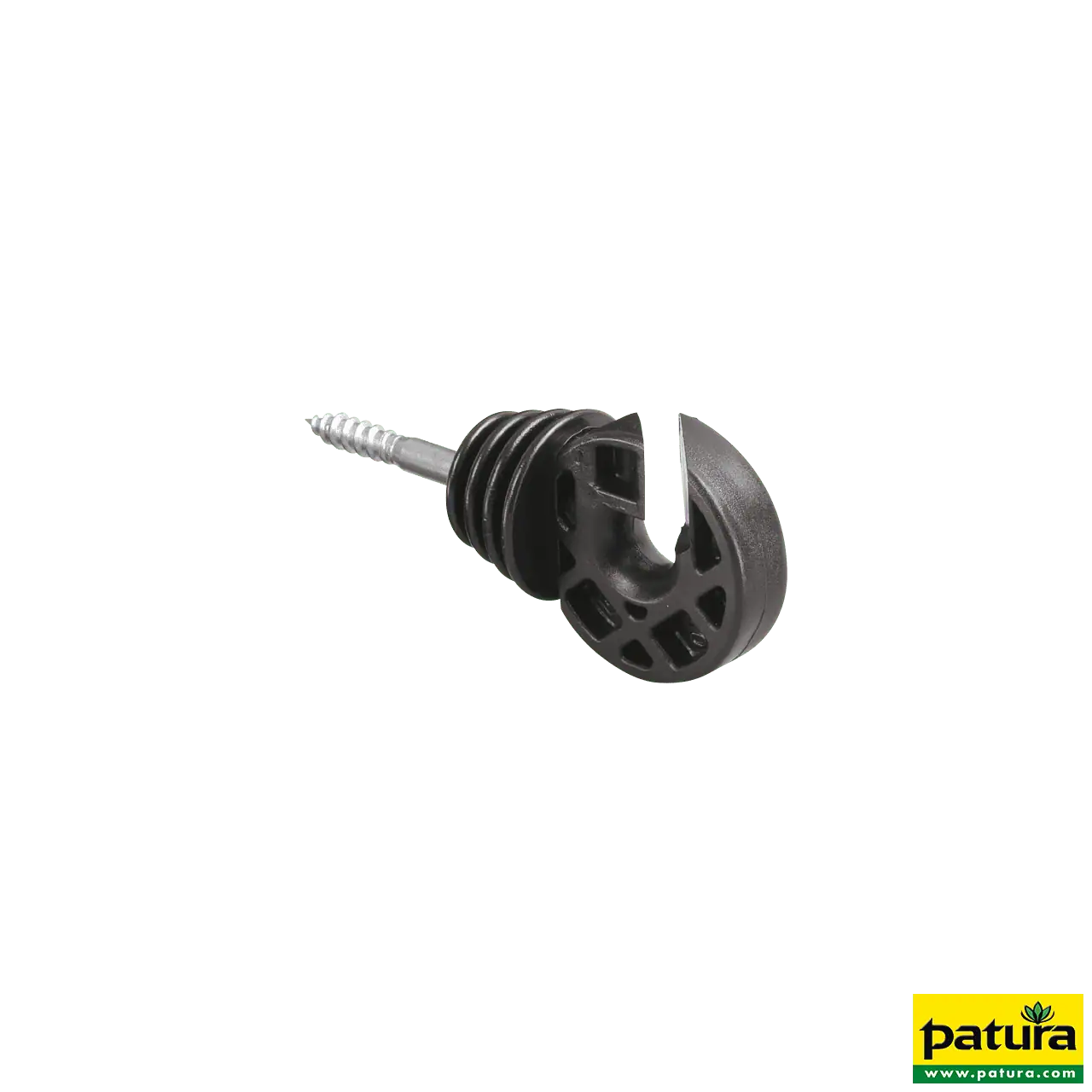 Profi-Ringisolator mit Holzgewinde, mit breitem Schlitz f.Seil (25 Stück / Pack)