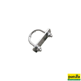 Befestigungsbügel für Pfosten 1 1/2" bis 2" mit Platte