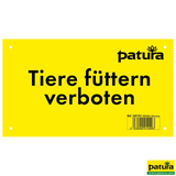 Warnschild, Tiere füttern verboten, Kunststoff