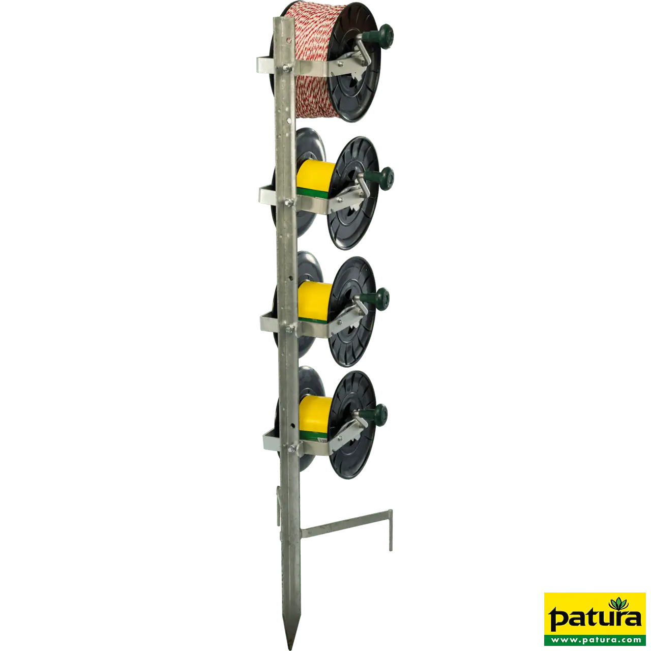 Standard-Montagepfahl, für bis zu 4 Haspeln, Zaunhöhe bis 0,90 m