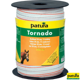 Tornado Breitband 12,5 mm, 200 m Rolle 4 Niro 0,20mm, 1 Cu 0,30mm, weiss-orange
