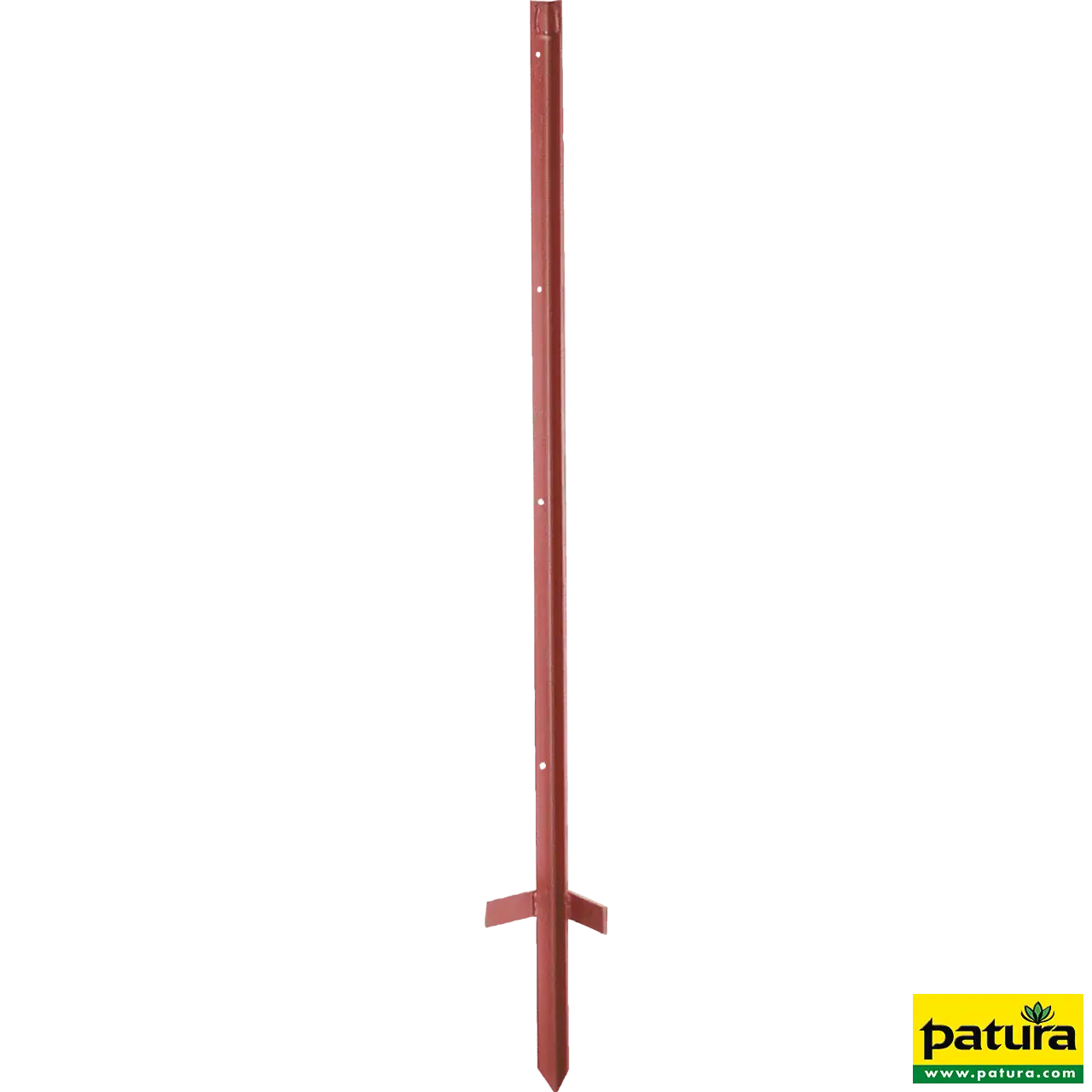 Winkelstahlpfahl, 2 mm stark, lackiert, 1,15 m, mit Trittfuß (10 Stück / Pack)