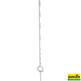 Steigbügelpfahl, 1,55 m, weiß, mit Steigbügelfußtritt (10 Stück / Pack)