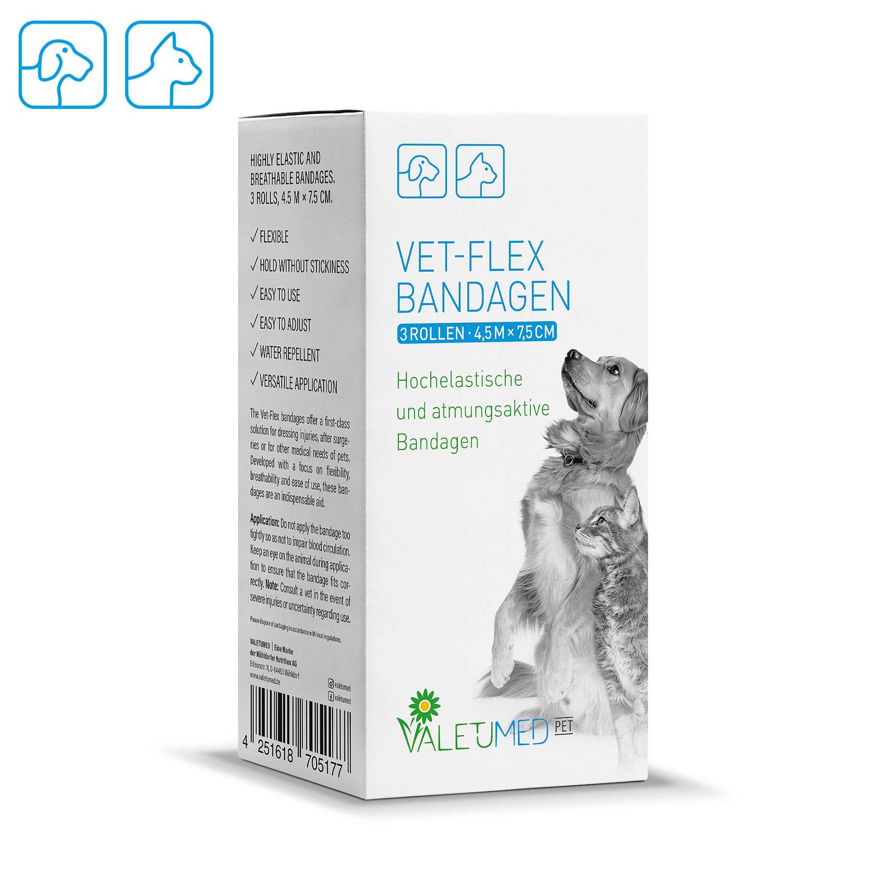 Valetumed - Vet-Flex Bandagen für Hunde und Katzen