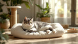 Katzen auf weißem Hintergrund