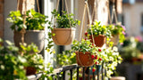 Hängende Töpfe aus Keramik für Pflanzen, dekorative Blumenampeln für Innenräume