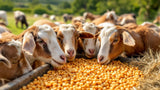 Kraftfutter für Ziegen im Futtersack