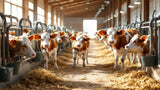 Kalb in moderner Kälberhaltung im Stall