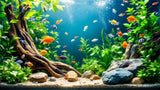 Zierfische in verschiedenen Arten und Farben für Aquarien