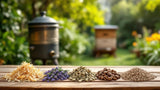 Alt-Attribute: Rauchmaterial für Bienen zur Imkerarbeit