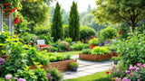 Gartenpflanzen in verschiedenen Sorten und Größen für den Außenbereich