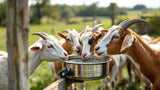 Ziegentränke aus robustem Material für Ziegen im Stall