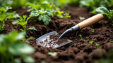 Gartenhacke aus robustem Metall für effiziente Bodenbearbeitung im Garten