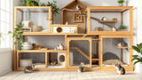 Degu und Chinchilla Gehege aus Holz für Kleintiere