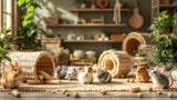 Nagerspielzeug aus Holz für Hamster, Mäuse und andere Kleintiere