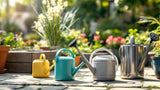 Gießkanne aus Kunststoff für Gartenbewässerung