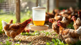 Geflügel Futterspender aus Kunststoff für Hühner und anderes Geflügel, praktischer Futterautomat für Stall und Freiland