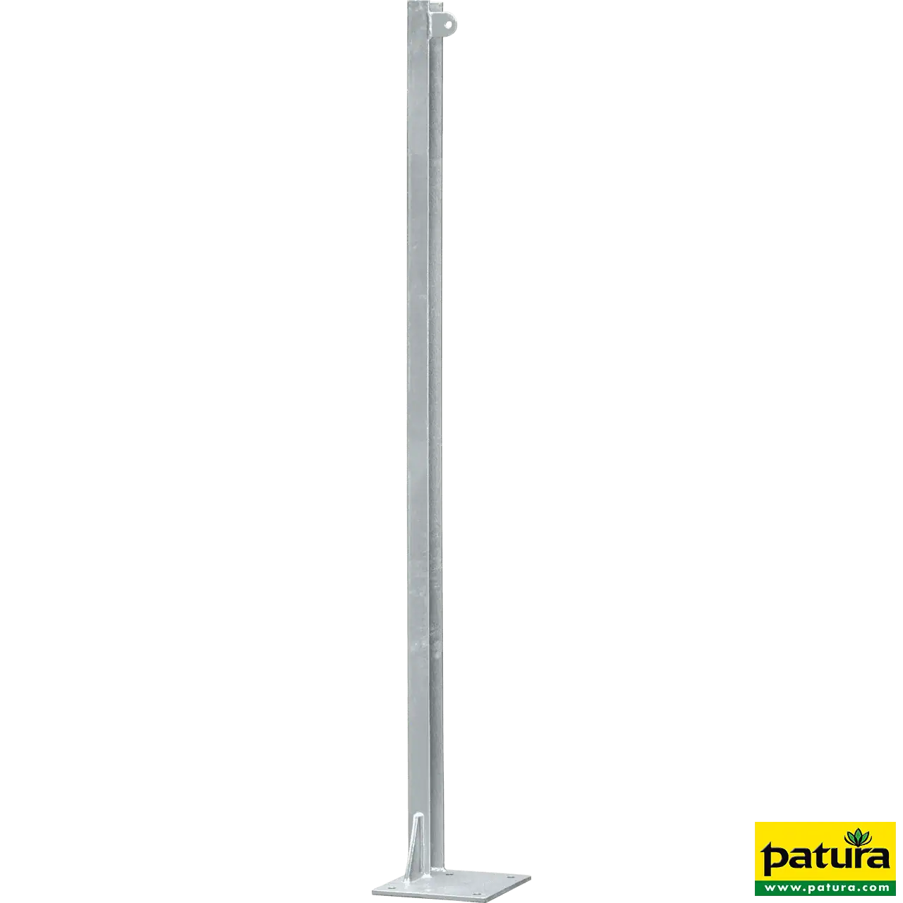 U-Profil für Holzbohlen, L= 1,45 m, Bodenplatte links 200x200x8 mm, vz