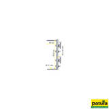 Abschlussrohr 60 x 60 mm, für Fressgitter, Schnellverschluss TS, Anschraubteil, Einschub 51 mm