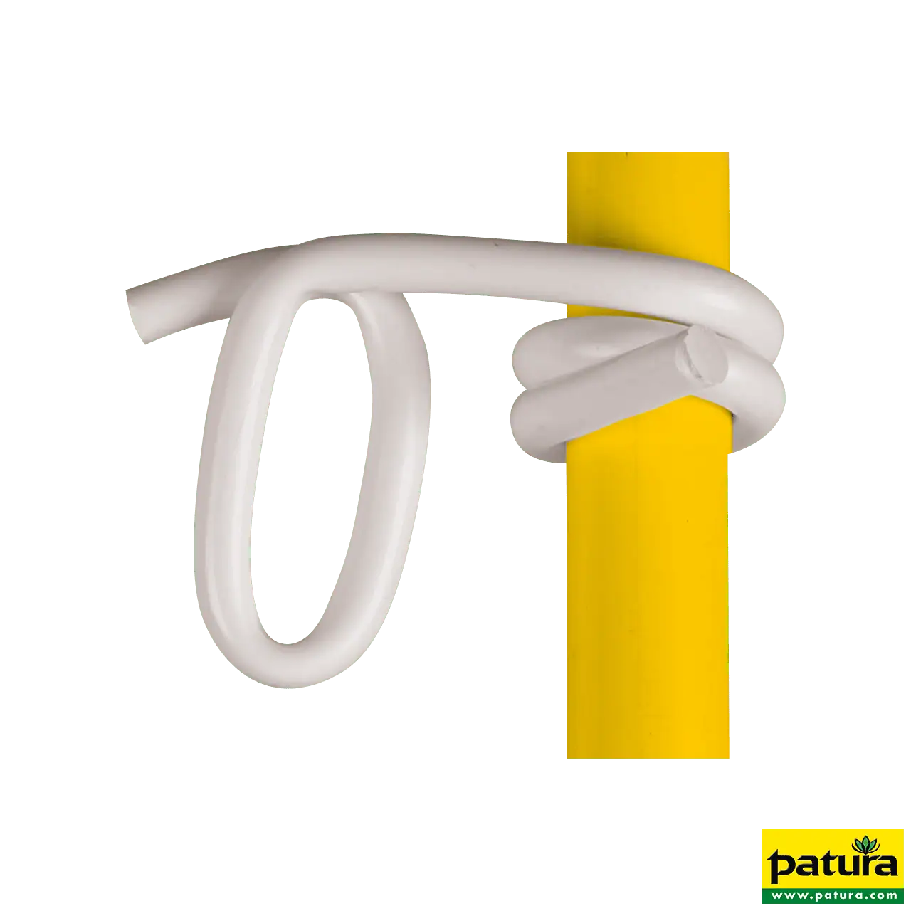 Kunststofföse weiß, für Bänder für Pfähle d= 10 mm (25 Stück / Pack)