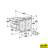 Schwimmerventil-Becken Modell 135P Hochdruckventil, Inhalt 6 Liter