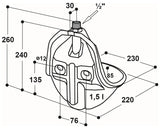 Rohrventil-Becken Mod. 20