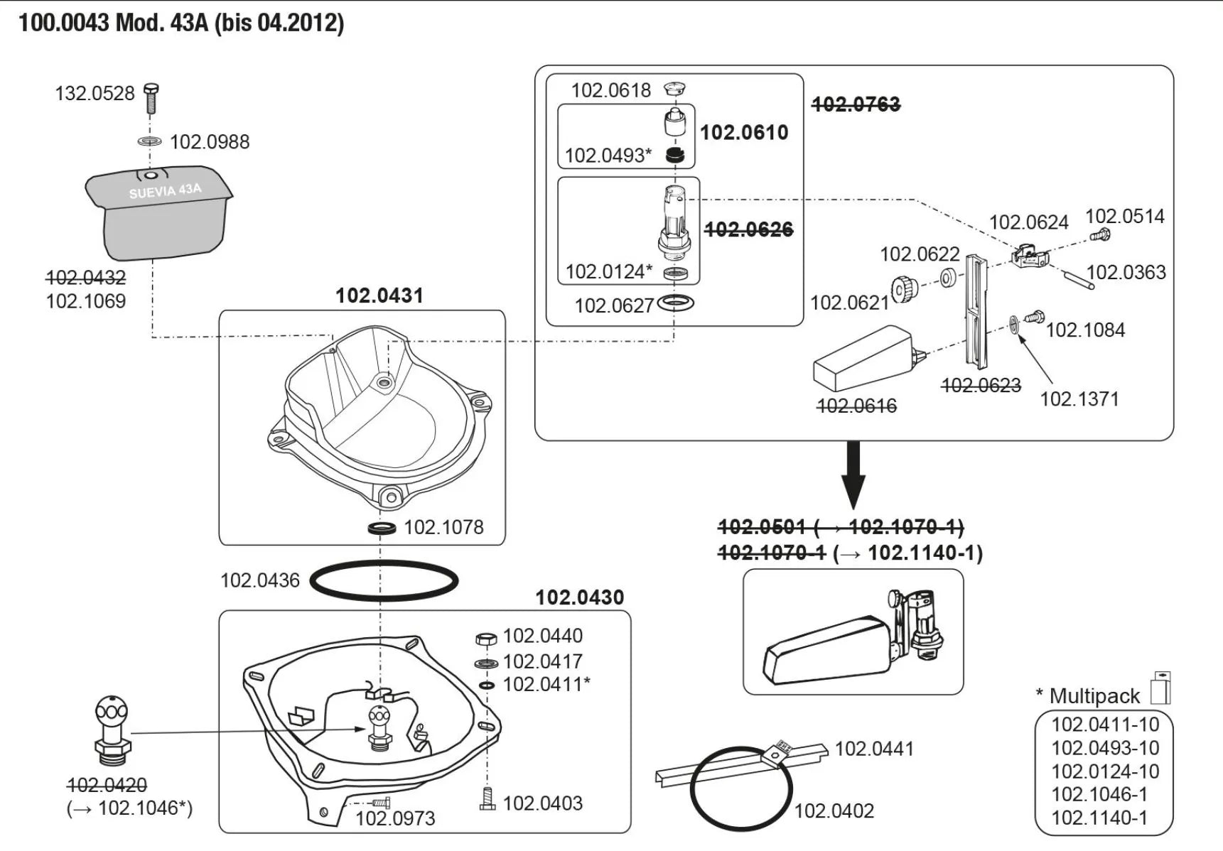 Schwimmerbecken Mod. 43A heizbar