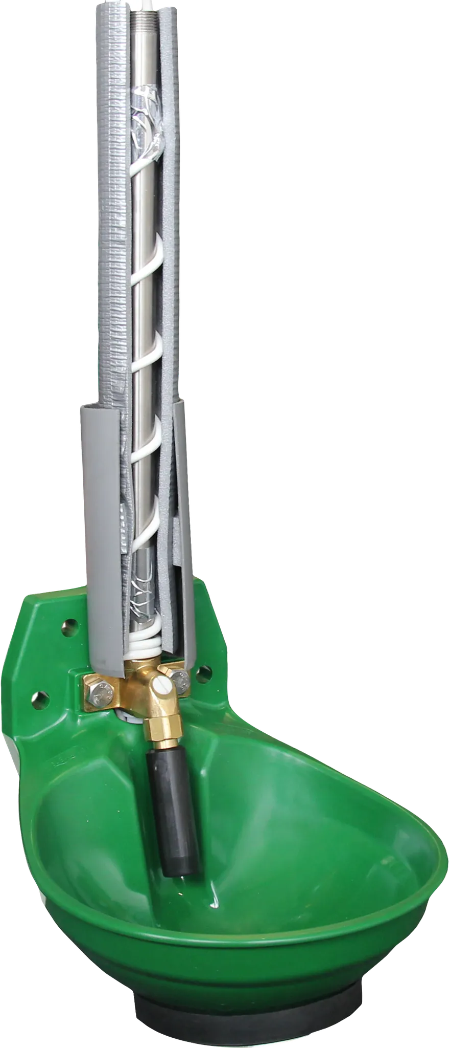 Rohrventil-Becken Mod. 12P-HK, heizbar mit 3/4" Messingventil