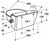 Schwimmerventil-Becken Mod. 130P