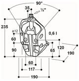 Rohrventil-Becken Mod. 370