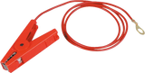 Zaunanschlußkabel, rot, mit Edelstahlklemme und 8 mm Ringöse